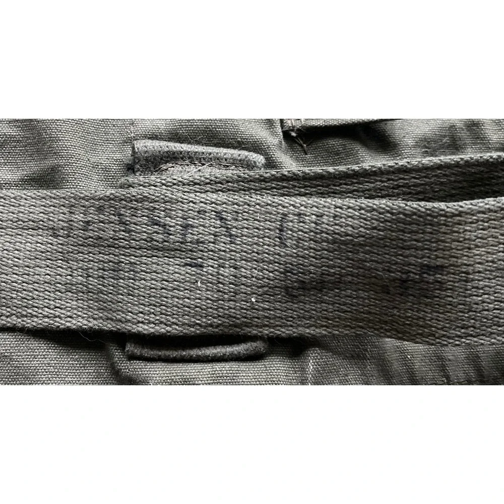 Vintage US Military Duffle Bag Olive Drab Canvas Sea Bag Jensen CH 1970s Vietnam